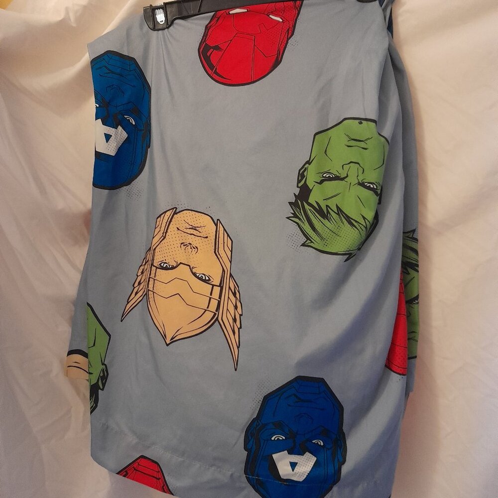 Marvel Avengers Fight Club Super Soft Bedding Flat Sheet Size Full